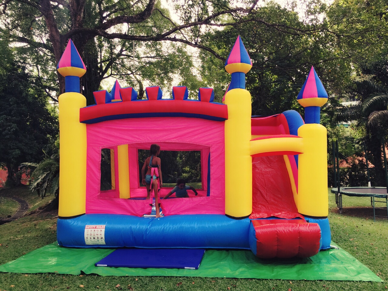 floating bouncy castle